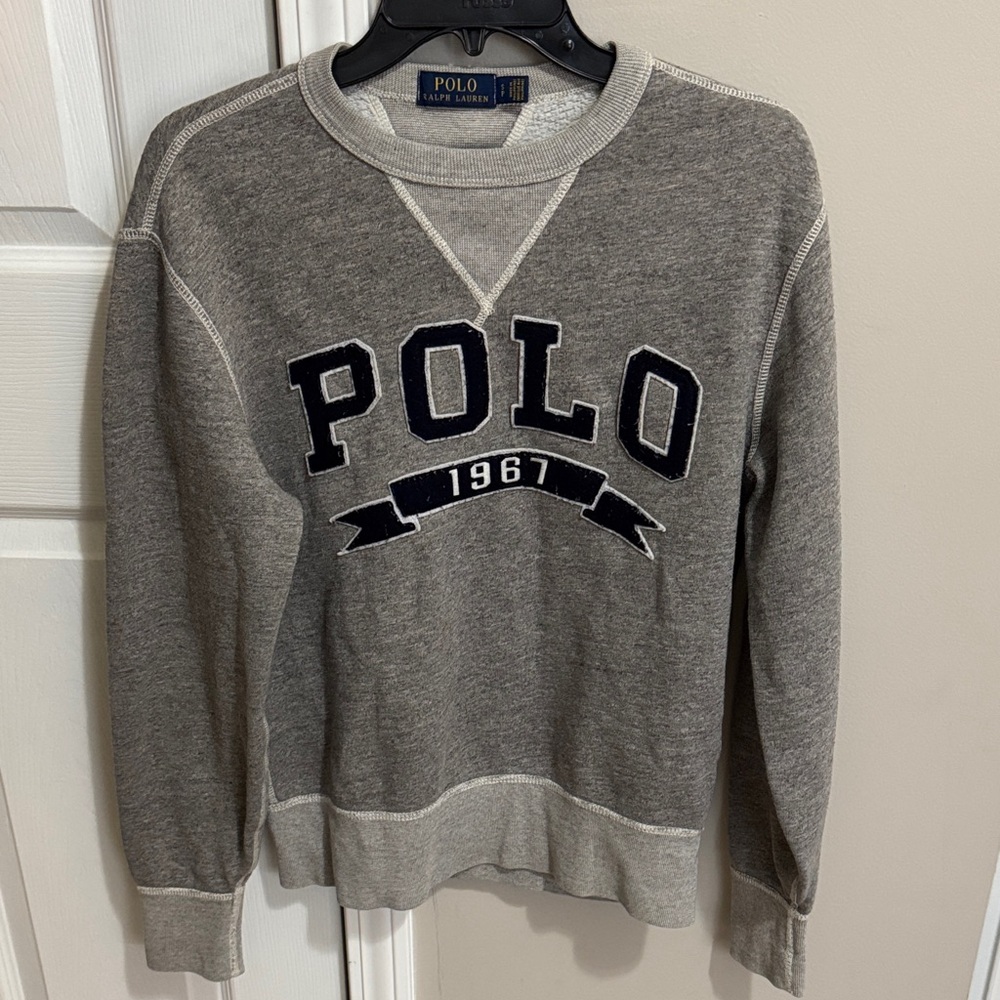 Polo by Ralph Lauren Gray Crewneck Sweater